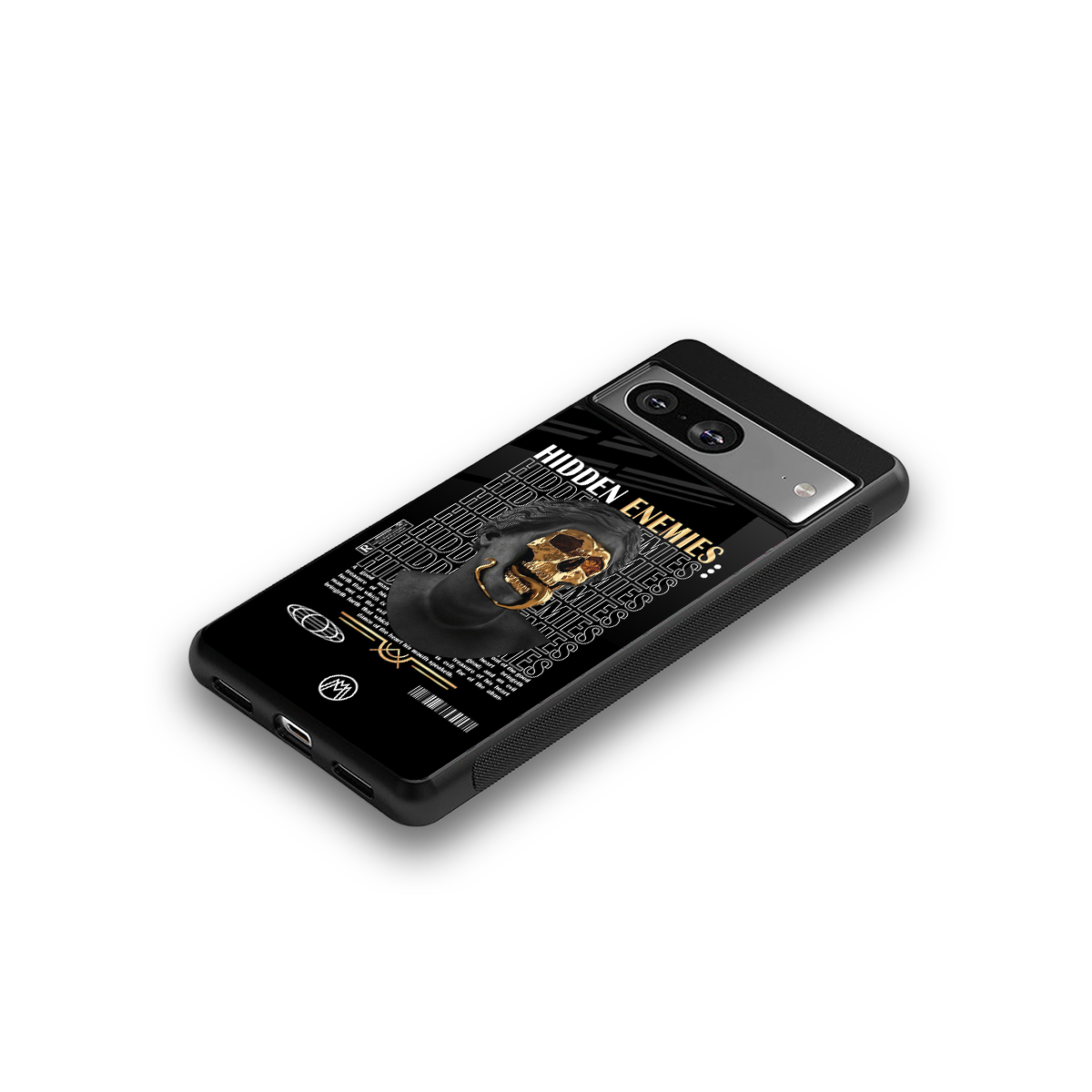 hidden enemies back phone cover | glass case for Google Pixel 8