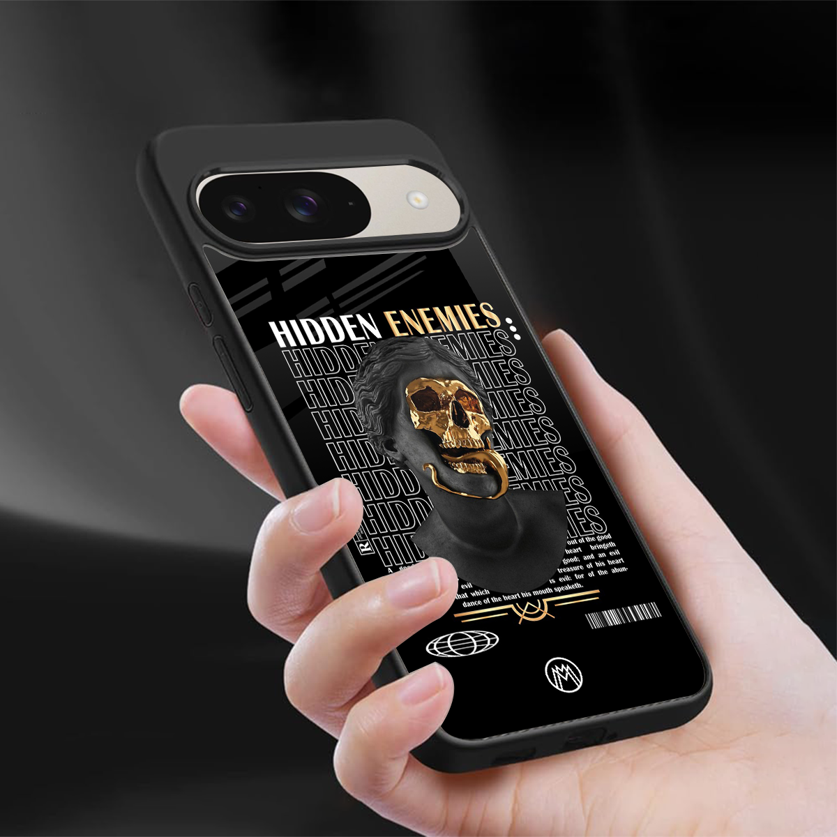 hidden enemies back phone cover | glass case for google pixel 9