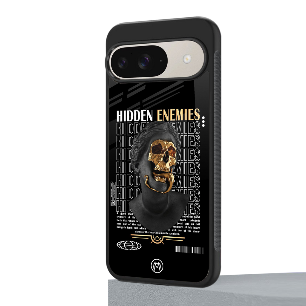 hidden enemies back phone cover | glass case for google pixel 9