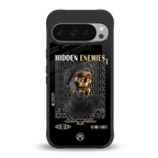 hidden enemies back phone cover | glass case for google pixel 9 pro