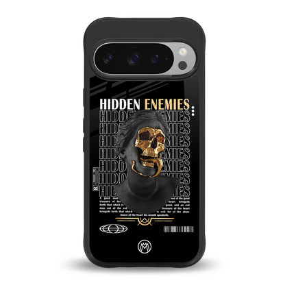 hidden enemies back phone cover | glass case for google pixel 9 pro