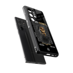 hidden enemies back phone cover | glass case for samsung galaxy s25 ultra