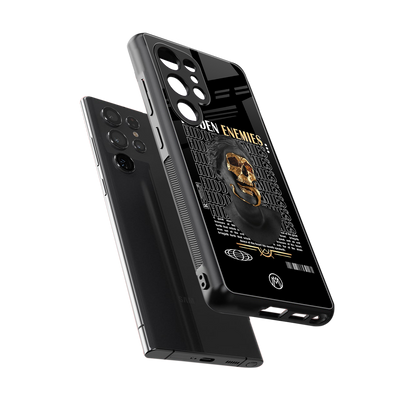 hidden enemies back phone cover | glass case for samsung galaxy s25 ultra