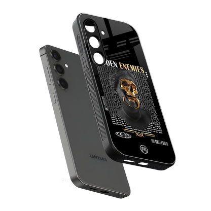 hidden enemies back phone cover | glass case for samsung galaxy s24 fe