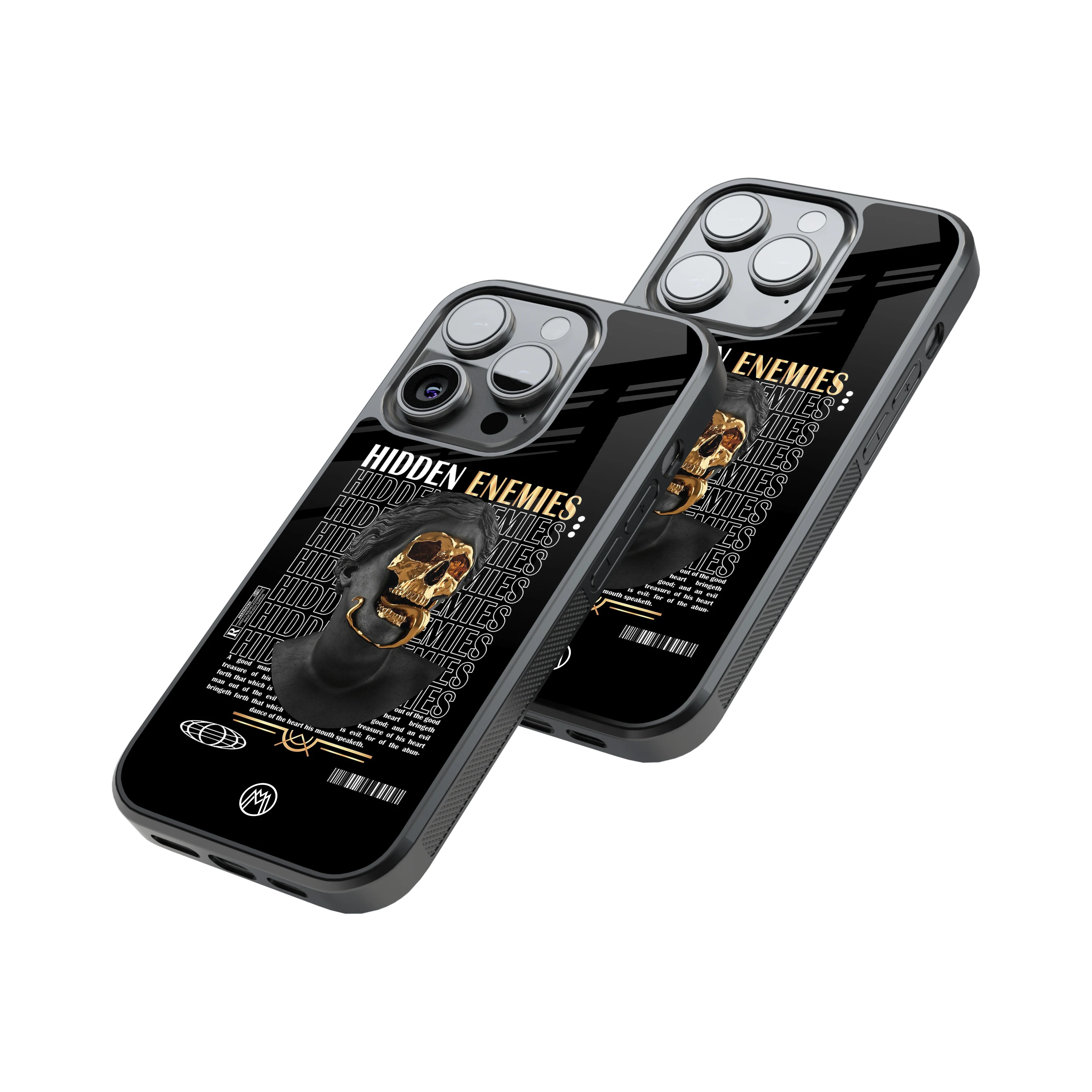 Protective Glass Back Phone Case Compatible with iPhone, Samsung, OnePlus, Pixel & More