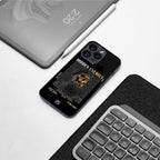 hidden enemies back phone cover | glass case for iphone 16 pro max