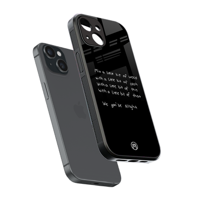 high life back phone cover | glass case for iphone 13 mini