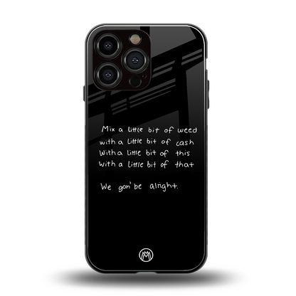 high life back phone cover | glass case for iphone 13 pro max