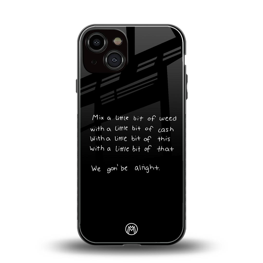 high life back phone cover | glass case for iphone 13