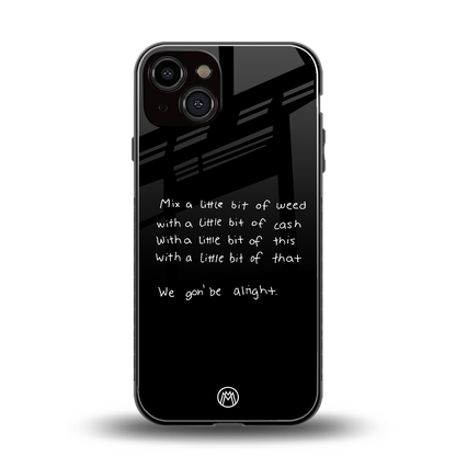 high life back phone cover | glass case for iphone 13