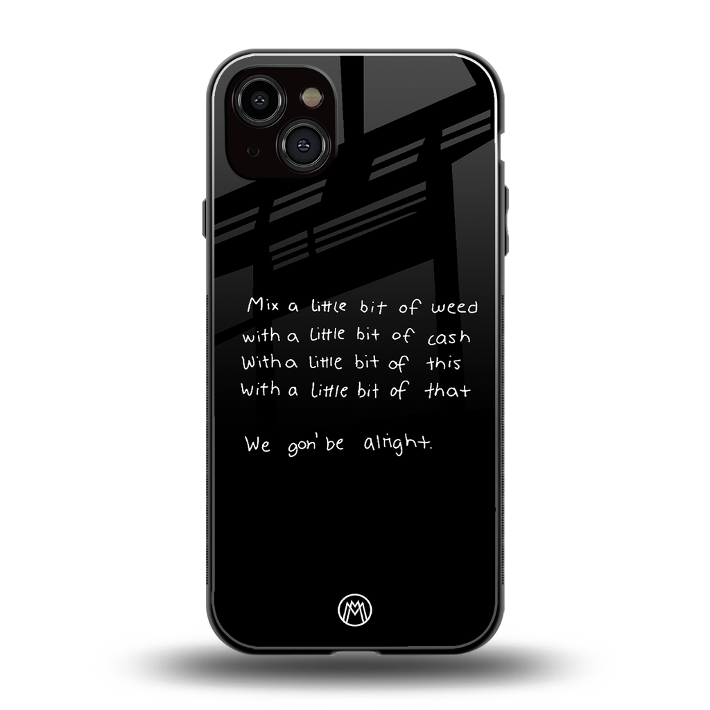 high life back phone cover | glass case for iphone 15 plus