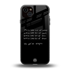 high life back phone cover | glass case for iphone 15 plus