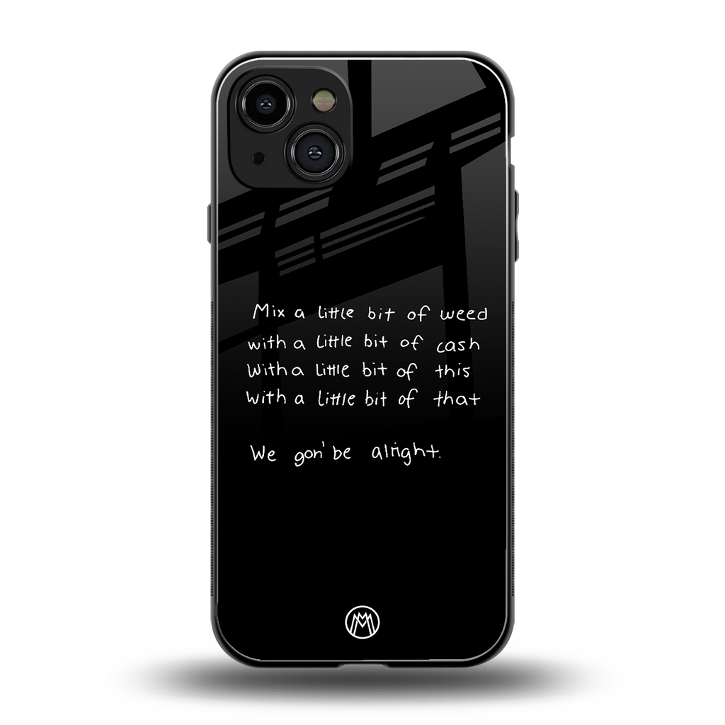 high life back phone cover | glass case for iphone 15