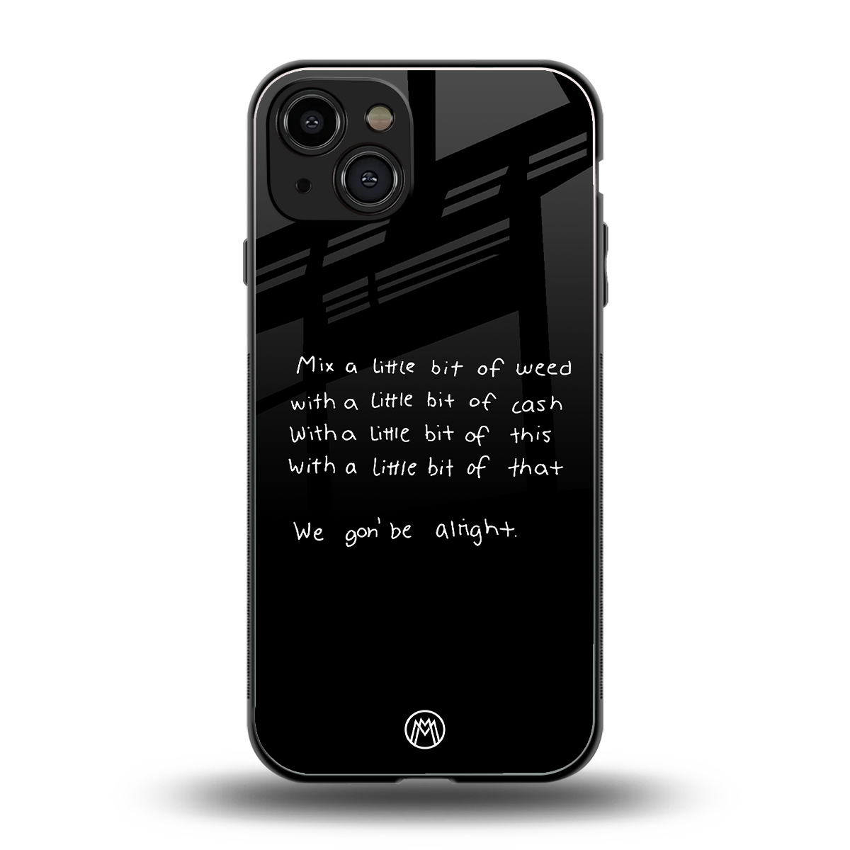 high life back phone cover | glass case for iphone 15