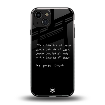 high life back phone cover | glass case for iphone 14