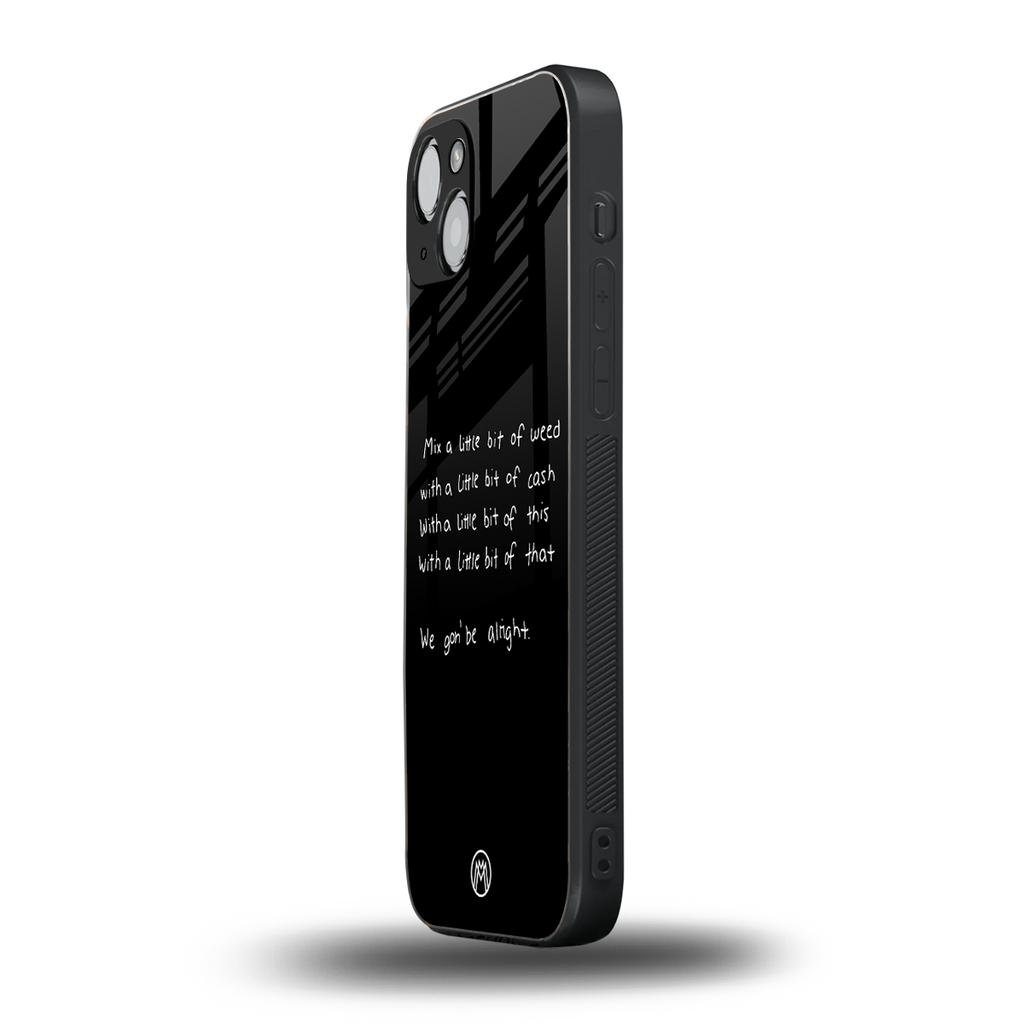 high life back phone cover | glass case for iphone 14
