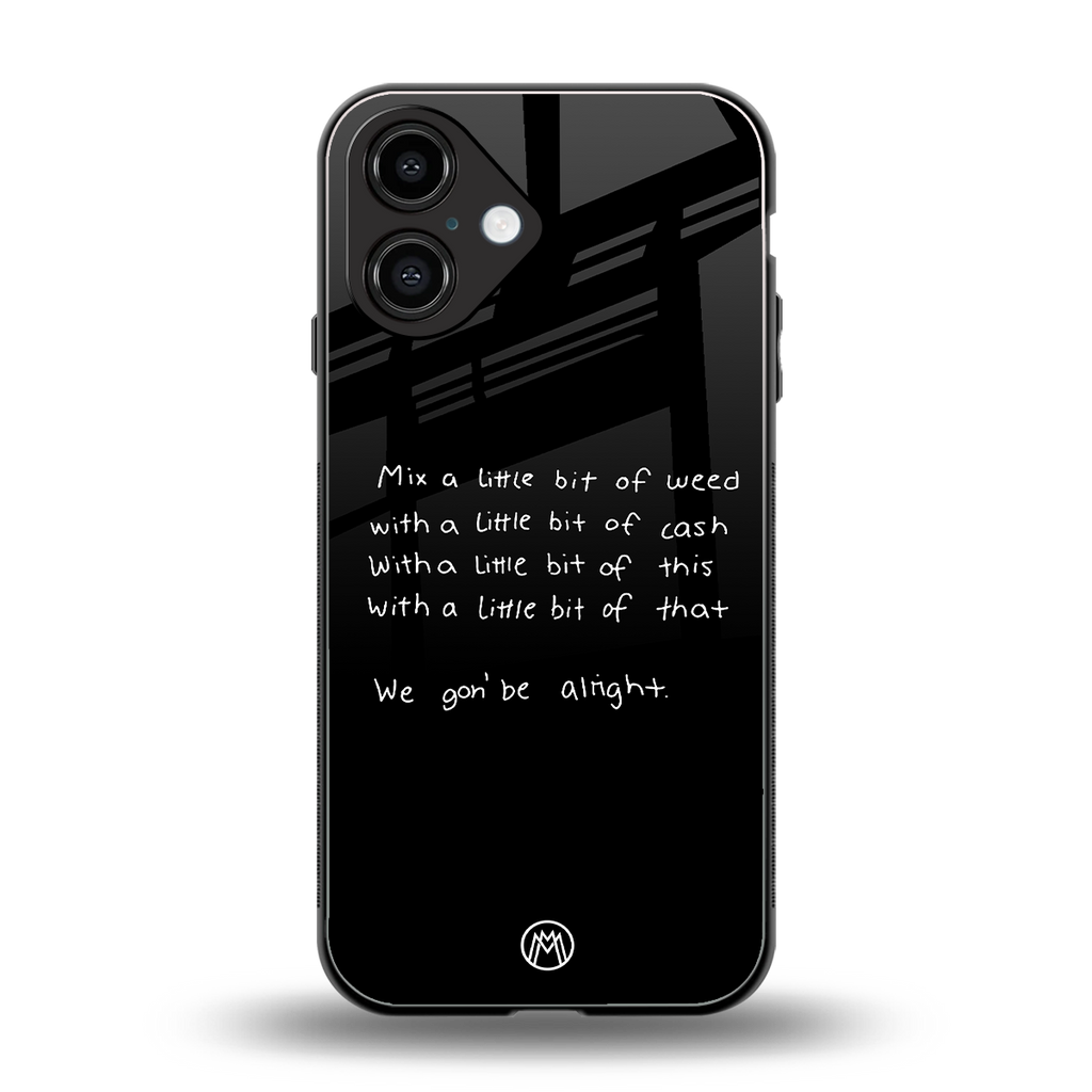 high life back phone cover | glass case for iphone 16