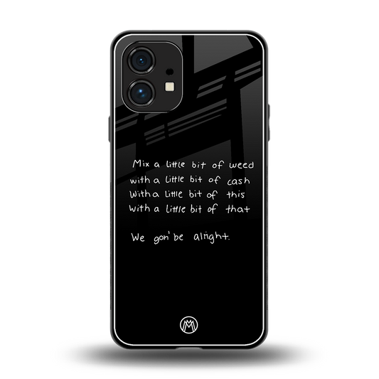 high life back phone cover | glass case for nothing phone 1
