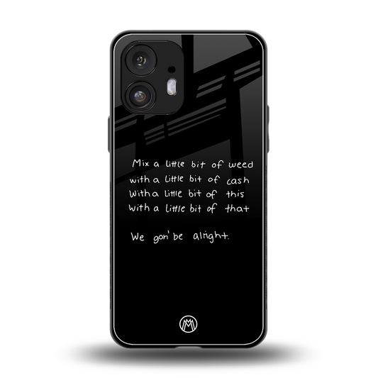 high life back phone cover | glass case for nothing phone 2