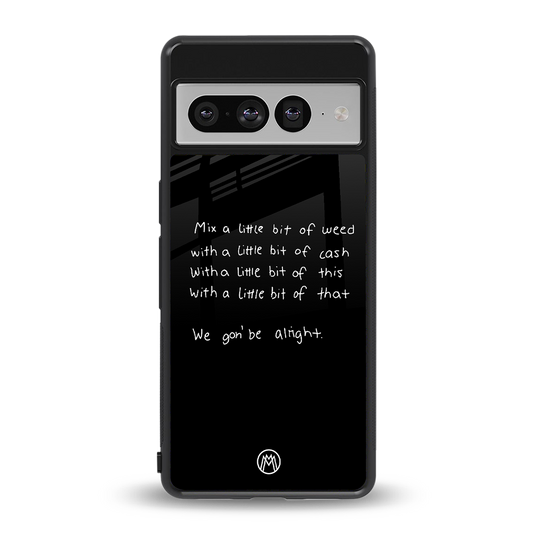 high life back phone cover | glass case for google pixel 7 pro