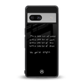 high life back phone cover | glass case for Google Pixel 7