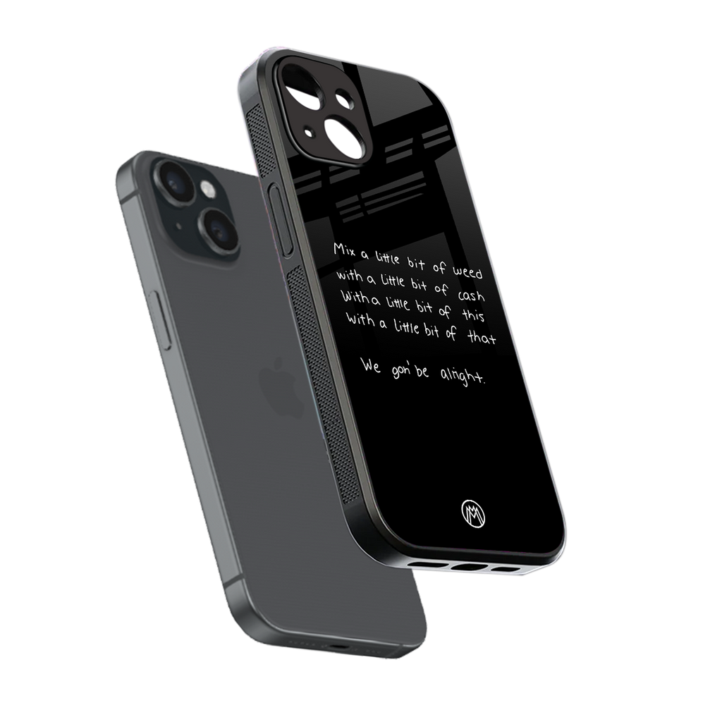 high life back phone cover | glass case for iphone 15