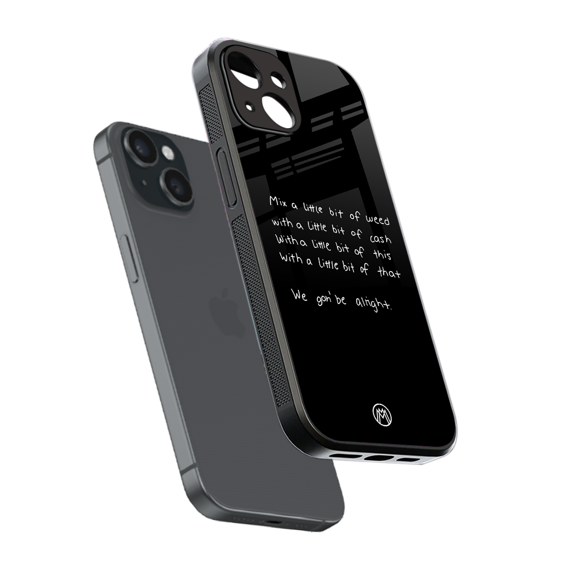 high life back phone cover | glass case for iphone 15
