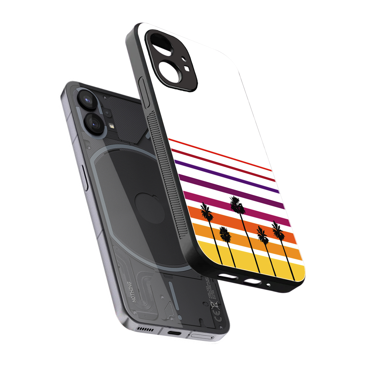 high vibrations back phone cover | glass case for nothing phone 1