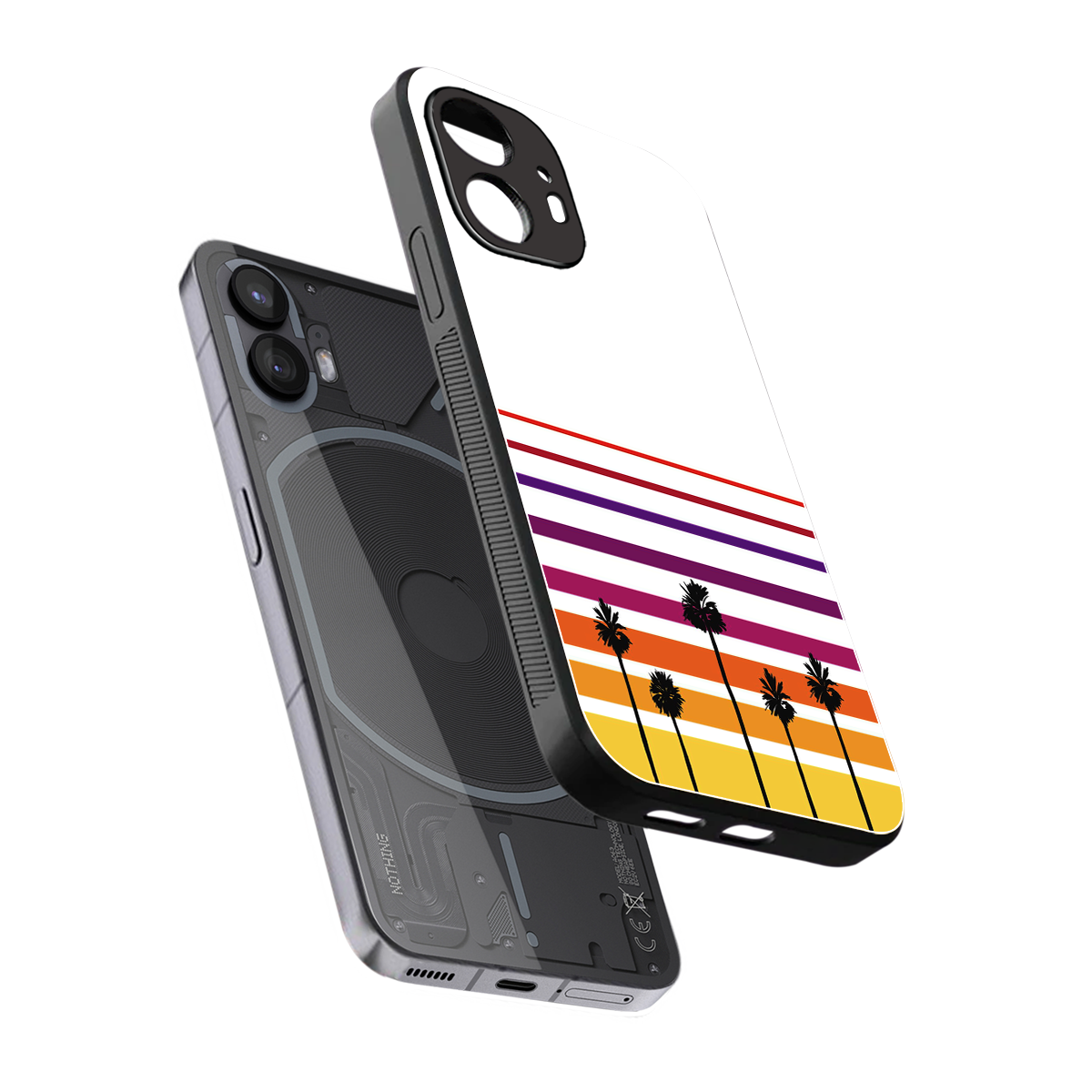 high vibrations back phone cover | glass case for nothing phone 2