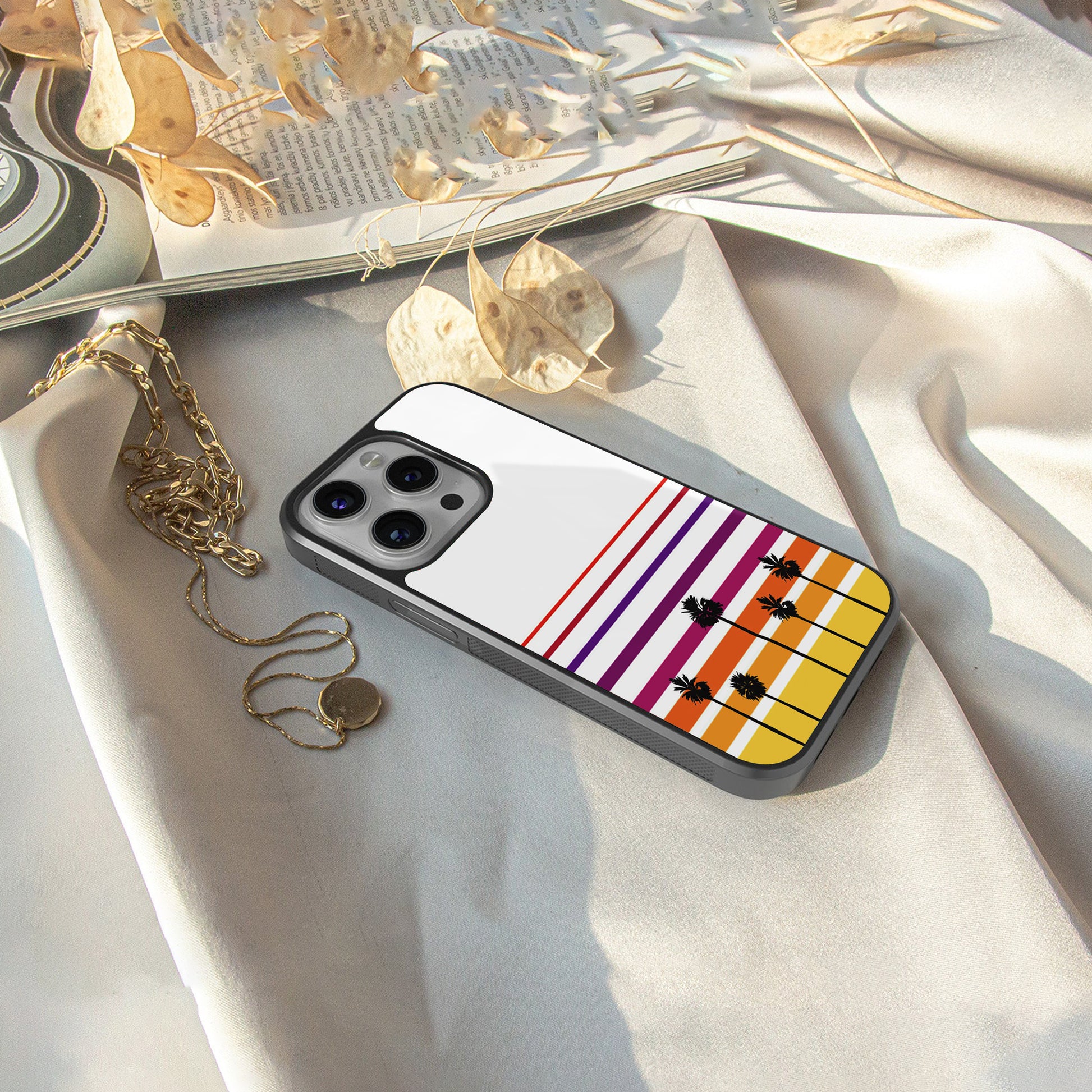 high vibrations back phone cover | glass case for iphone 16 pro max