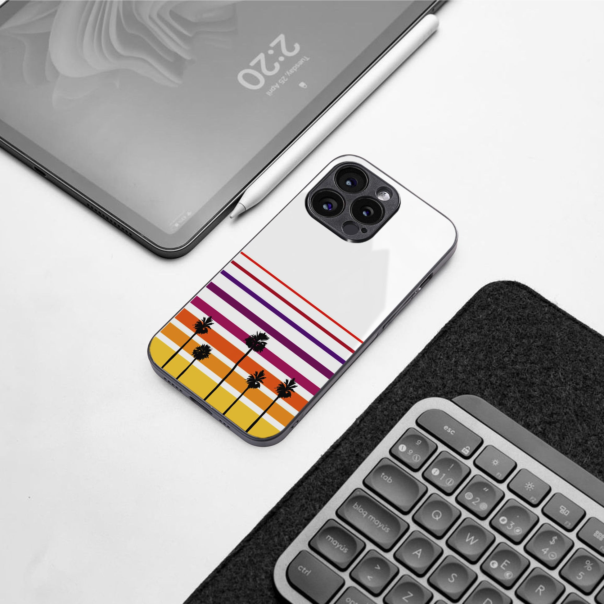 high vibrations back phone cover | glass case for iphone 16 pro max