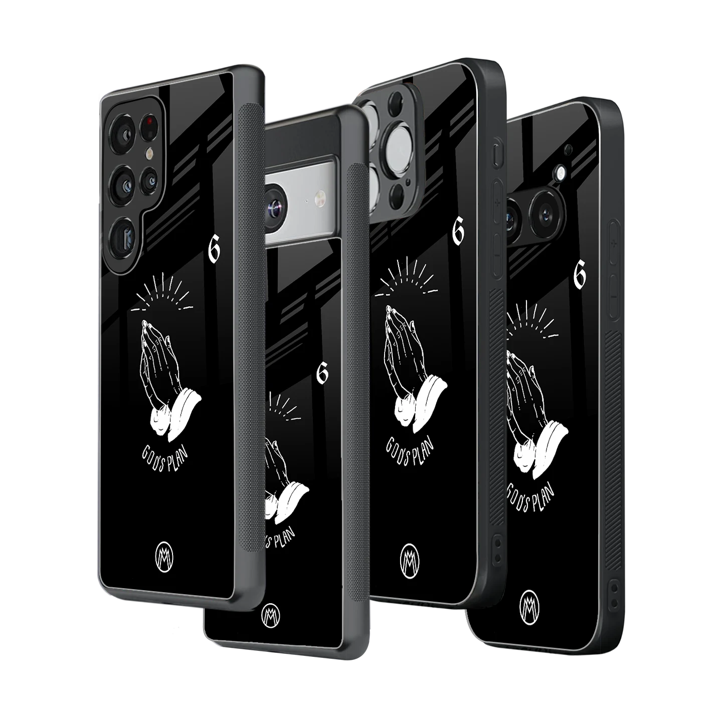 Stylish Glass Back Case for All Smartphones iPhone, Samsung, OnePlus, Pixel, Redmi, Oppo, Vivo, Motorola