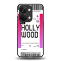 hollywood boarding pass ticket back phone cover | glass case for oneplus nord 3
