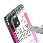 hollywood boarding pass ticket back phone cover | glass case for oneplus nord 3