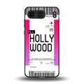 hollywood boarding pass ticket back phone cover | glass case for oneplus nord 4