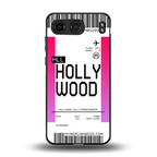 hollywood boarding pass ticket back phone cover | glass case for oneplus nord 4