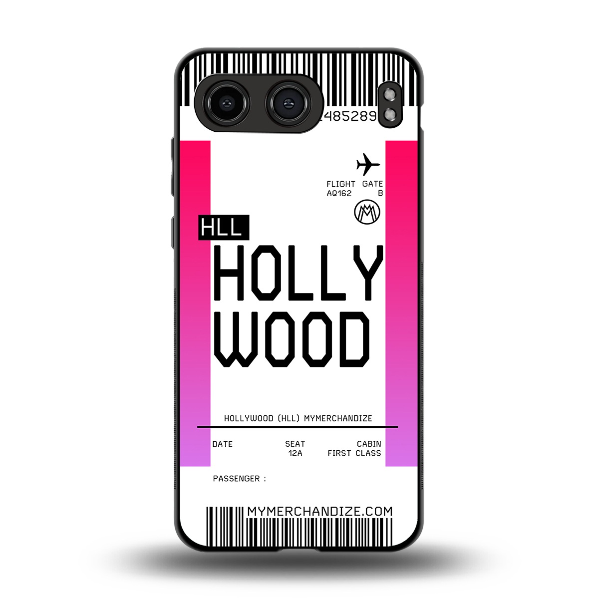 hollywood boarding pass ticket back phone cover | glass case for oneplus nord 4