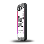 hollywood boarding pass ticket back phone cover | glass case for oneplus nord 4