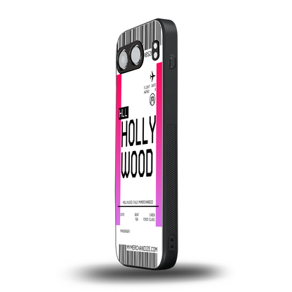 hollywood boarding pass ticket back phone cover | glass case for oneplus nord 4