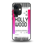 hollywood boarding pass ticket back phone cover | glass case for oneplus nord ce 3