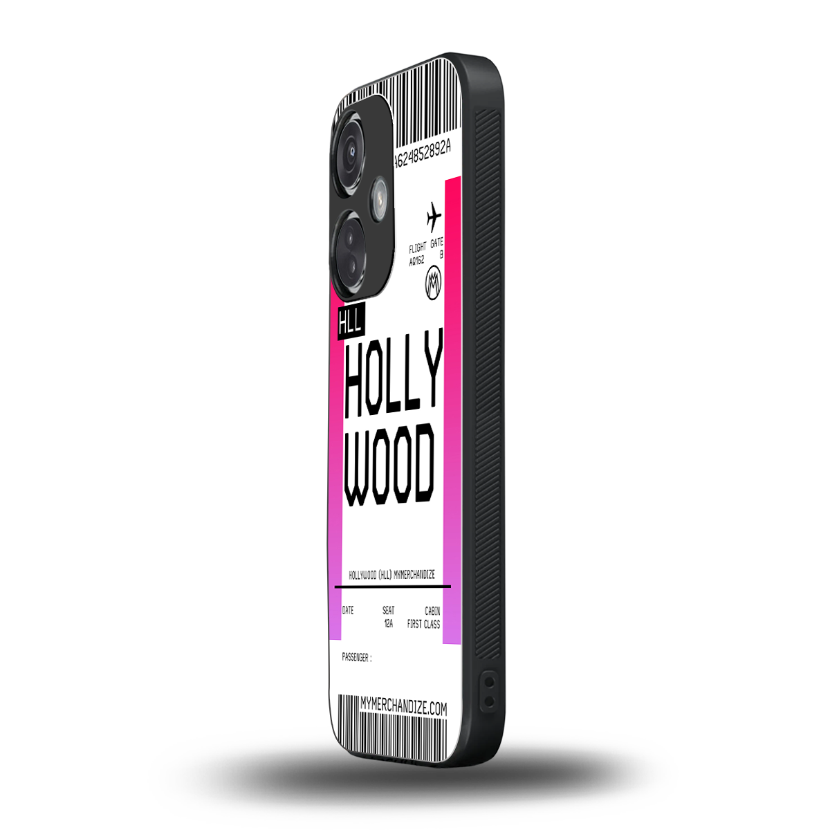 hollywood boarding pass ticket back phone cover | glass case for oneplus nord ce 3