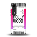 hollywood boarding pass ticket back phone cover | glass case for oneplus nord ce 4