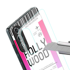 hollywood boarding pass ticket back phone cover | glass case for oneplus nord ce 4