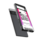hollywood boarding pass ticket back phone cover | glass case for google pixel 6 pro