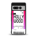 hollywood boarding pass ticket back phone cover | glass case for google pixel 7 pro