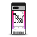 hollywood boarding pass ticket back phone cover | glass case for Google Pixel 7