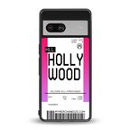 hollywood boarding pass ticket back phone cover | glass case for Google Pixel 7