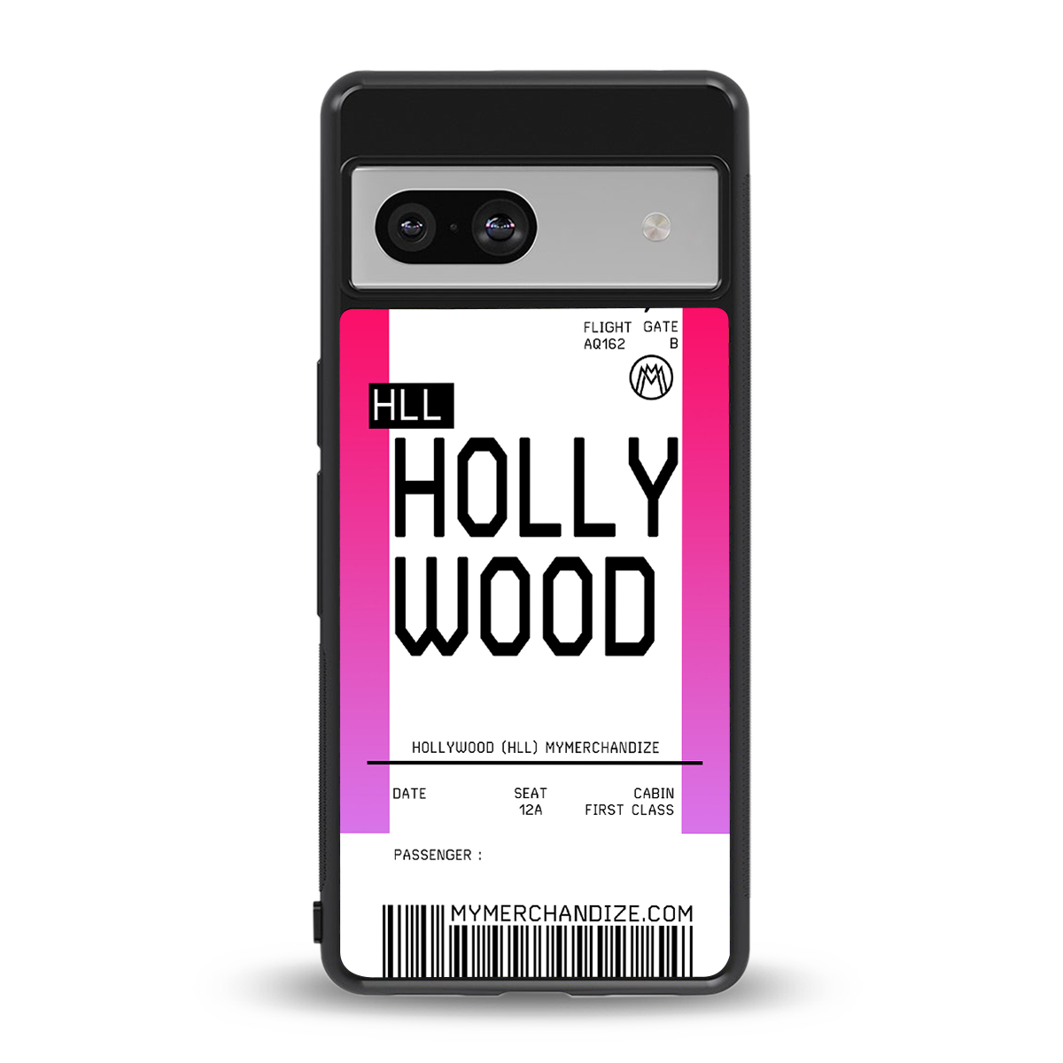 hollywood boarding pass ticket back phone cover | glass case for Google Pixel 7A