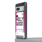 hollywood boarding pass ticket back phone cover | glass case for Google Pixel 7