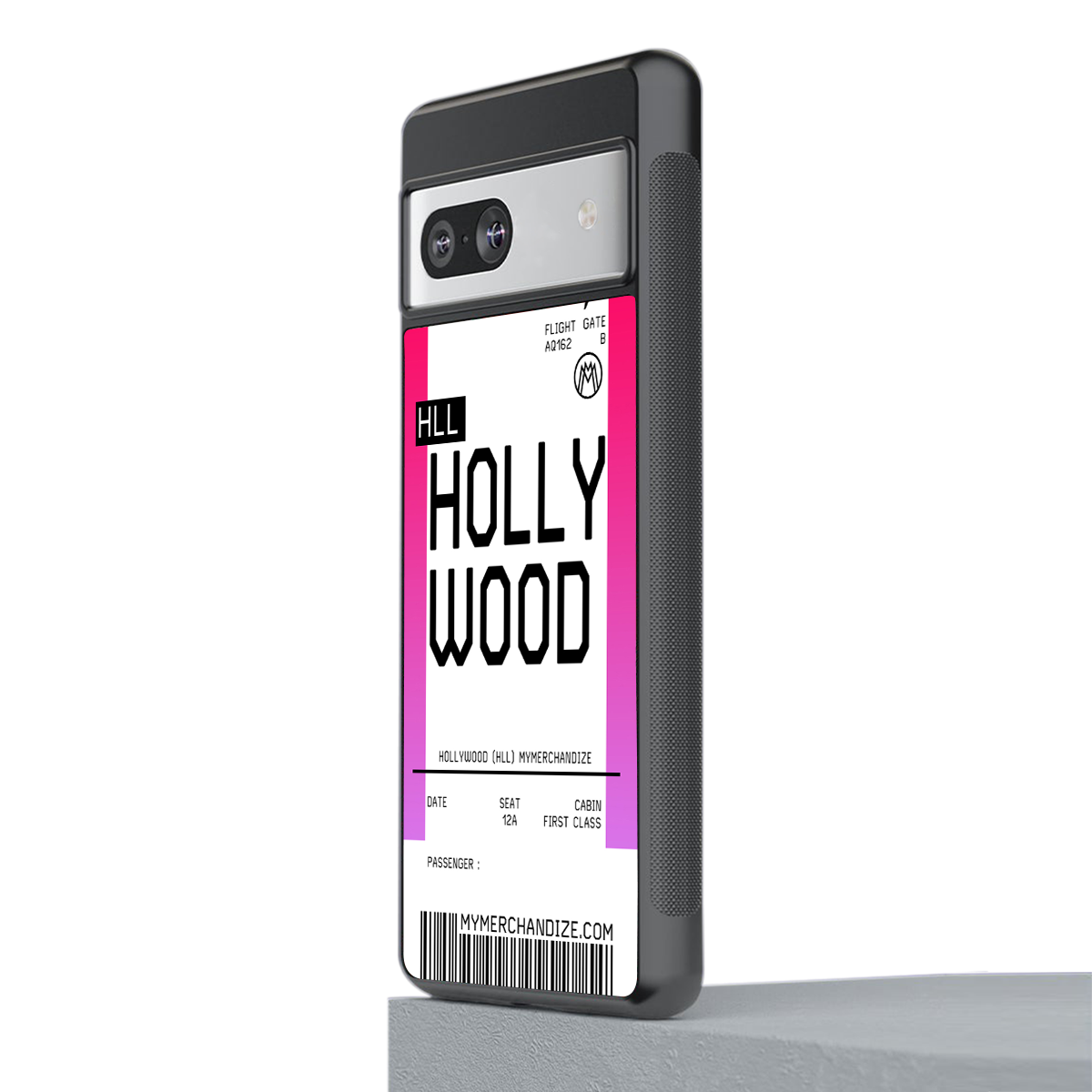 hollywood boarding pass ticket back phone cover | glass case for Google Pixel 7A
